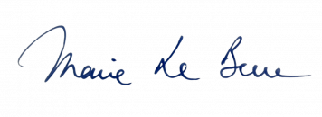 signature marie bleu